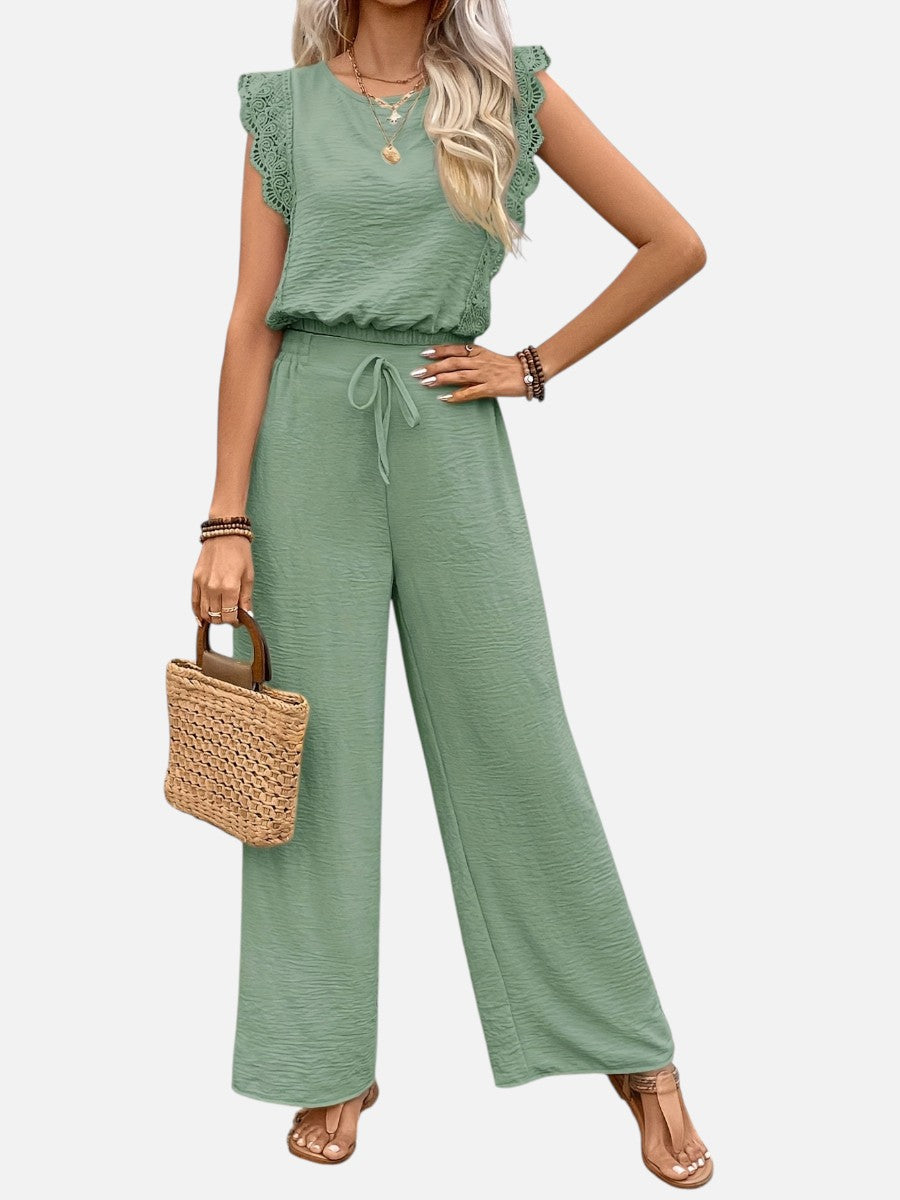 Arabella | Two Piece Outfit Set with Relaxed Top and Wide Leg Pants