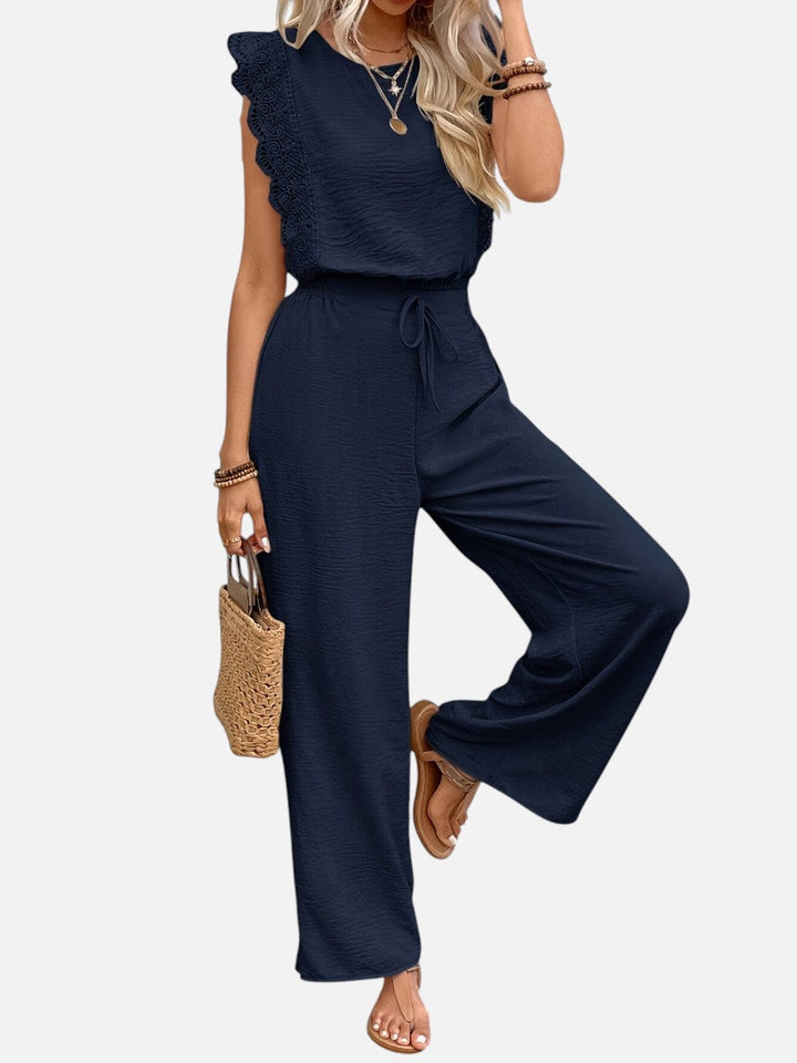 Arabella | Two Piece Outfit Set with Relaxed Top and Wide Leg Pants