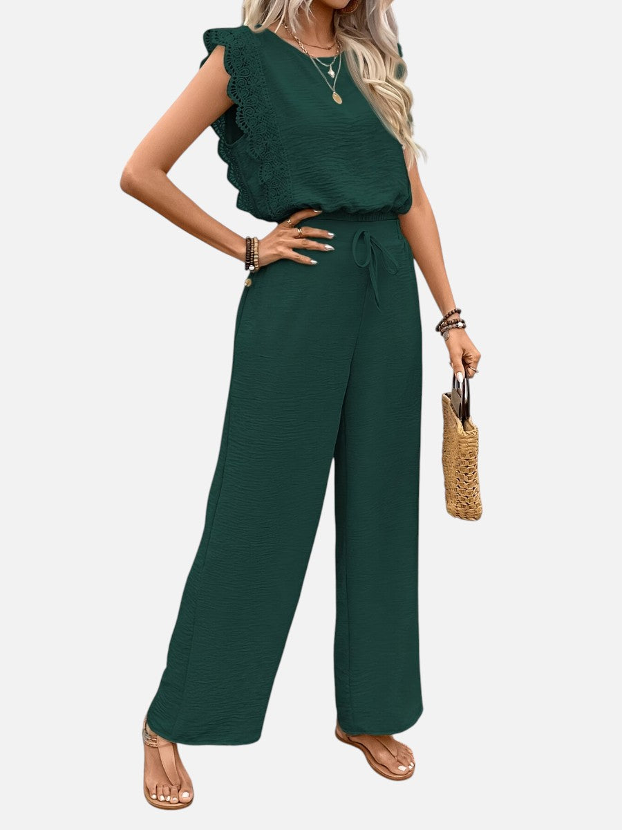 Arabella | Two Piece Outfit Set with Relaxed Top and Wide Leg Pants