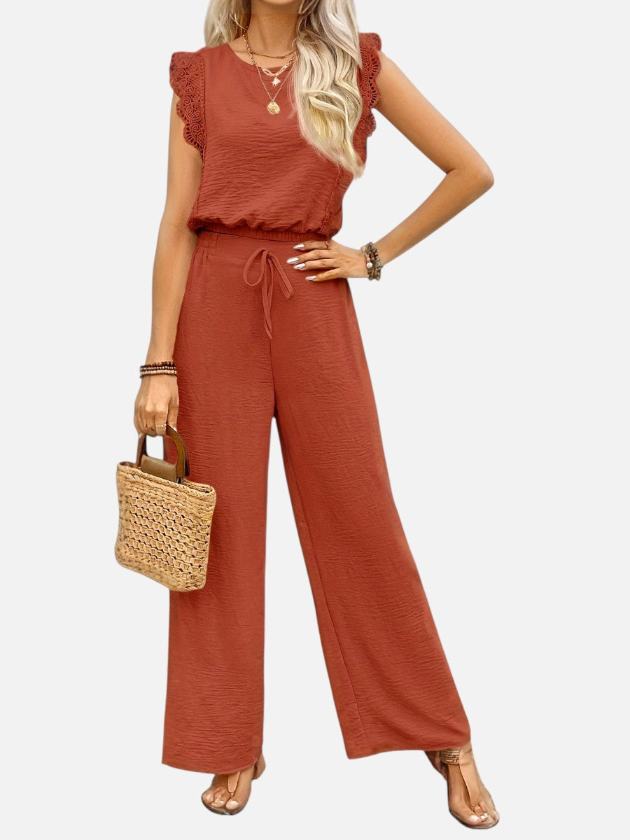 Arabella | Two Piece Outfit Set with Relaxed Top and Wide Leg Pants
