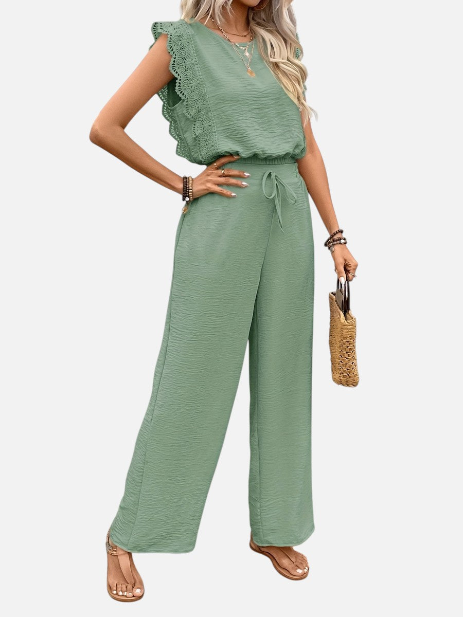 Arabella | Two Piece Outfit Set with Relaxed Top and Wide Leg Pants