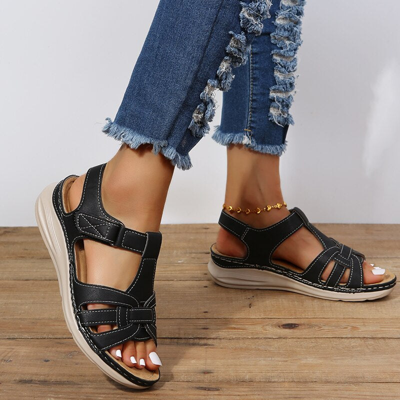 Eleonore | Cushioned Sandals with Adjustable Strap Fit