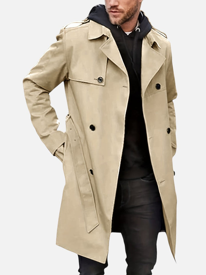 Pascal | Tailored Trench Coat with Double-Breasted Front