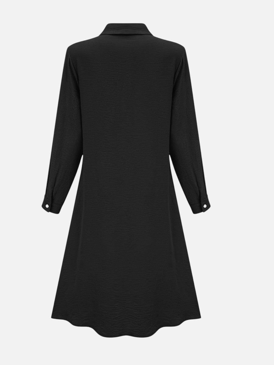 Katarina | Midi Shirt Dress with Button Front