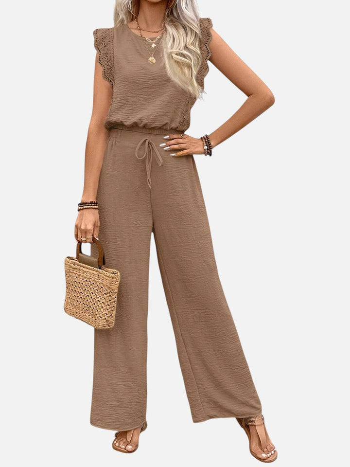 Arabella | Two Piece Outfit Set with Relaxed Top and Wide Leg Pants