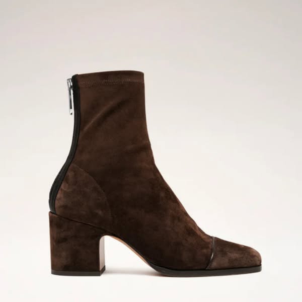 Agnes | Heeled Ankle Boots with Square Toe