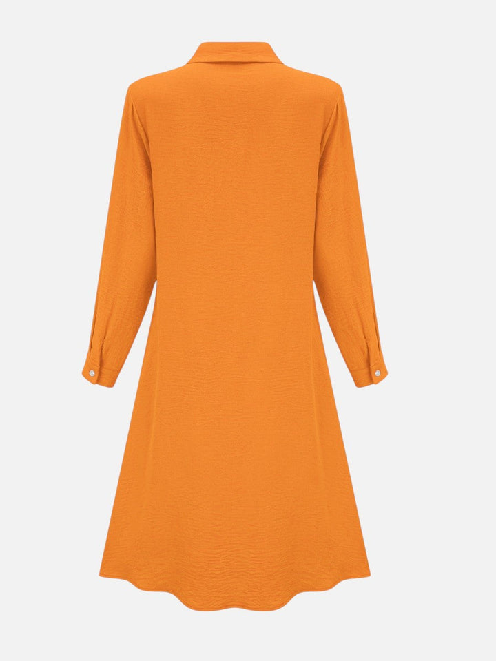 Katarina | Midi Shirt Dress with Button Front