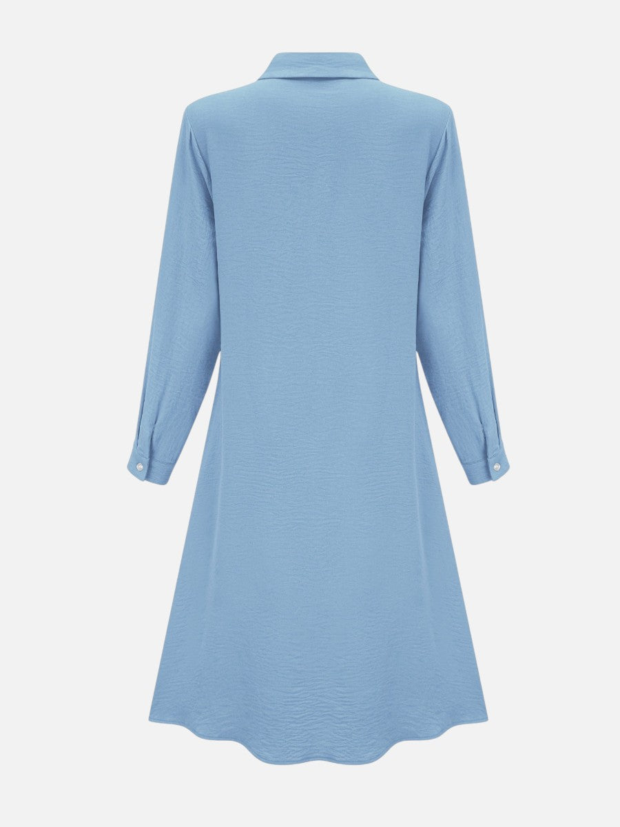 Katarina | Midi Shirt Dress with Button Front