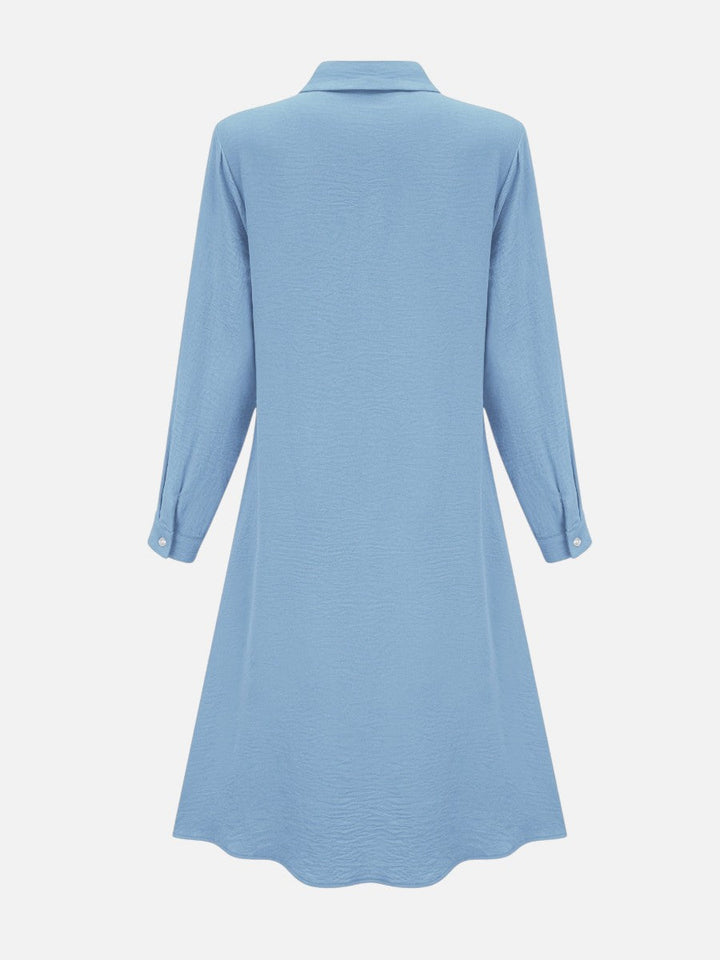 Katarina | Midi Shirt Dress with Button Front