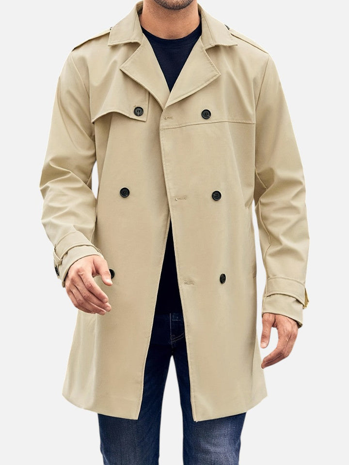 Pascal | Tailored Trench Coat with Double-Breasted Front