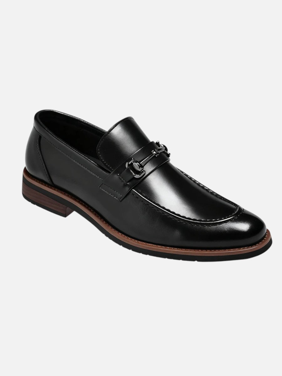 Miles | Polished Brown Loafers with Slip-On Comfort Fit