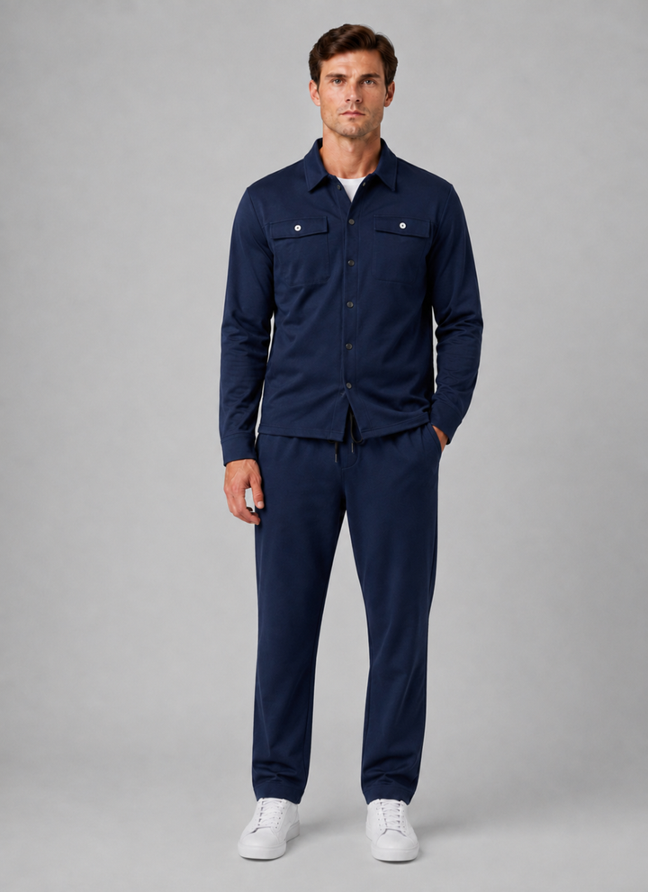 Finnian | Overshirt Set with Drawstring Pants