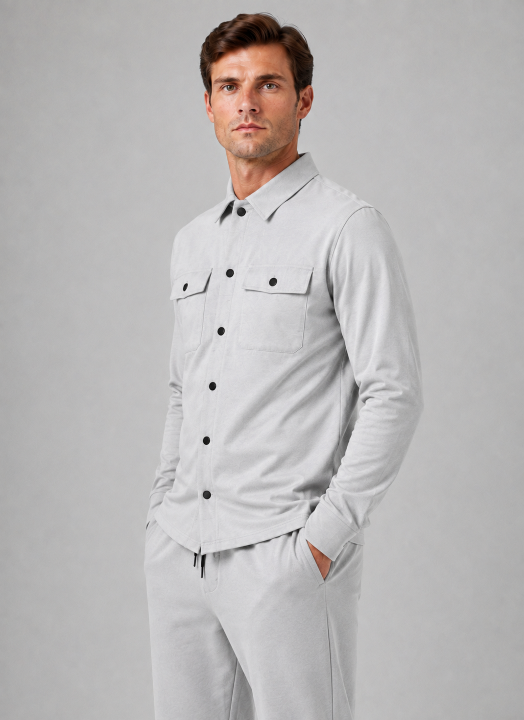 Finnian | Overshirt Set with Drawstring Pants