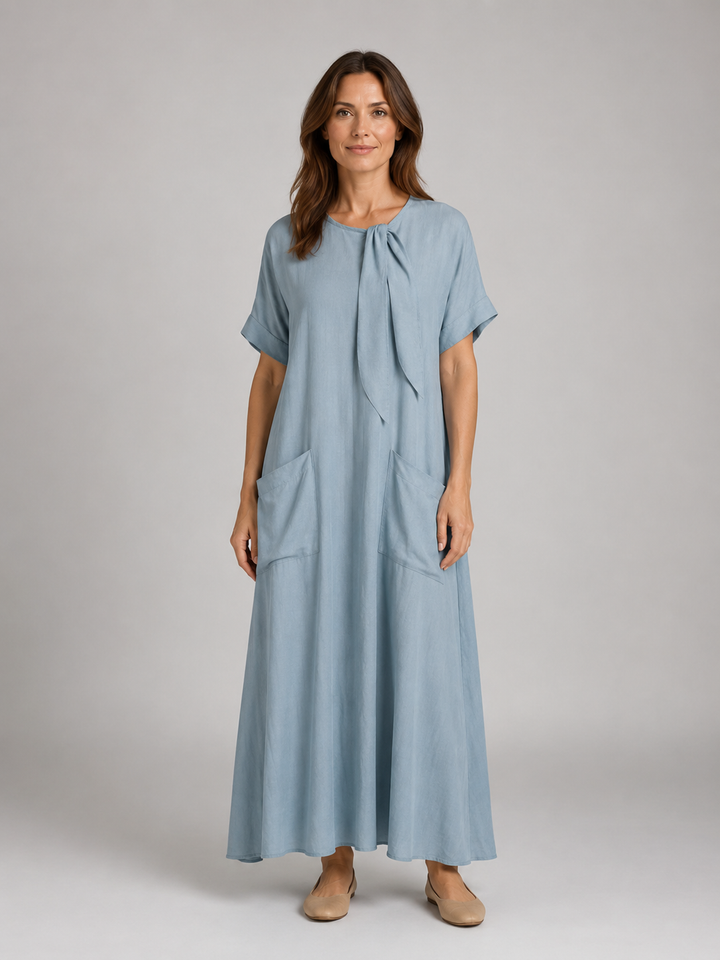Astrid | Flowy Maxi Dress with Front Pockets
