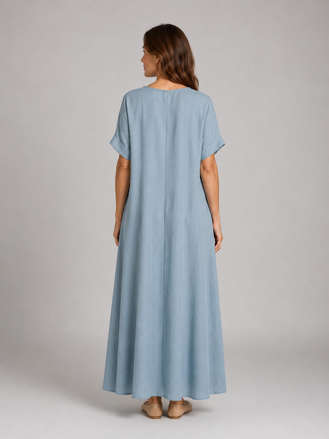Astrid | Flowy Maxi Dress with Front Pockets