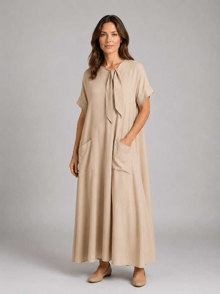 Astrid | Flowy Maxi Dress with Front Pockets