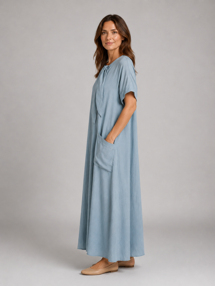 Astrid | Flowy Maxi Dress with Front Pockets