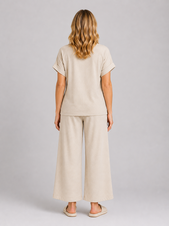 Genevieve | Crochet Top with Wide Leg Co-Ord