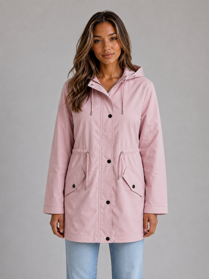 Romilly | Hooded Parka with Drawstring Waist Fit