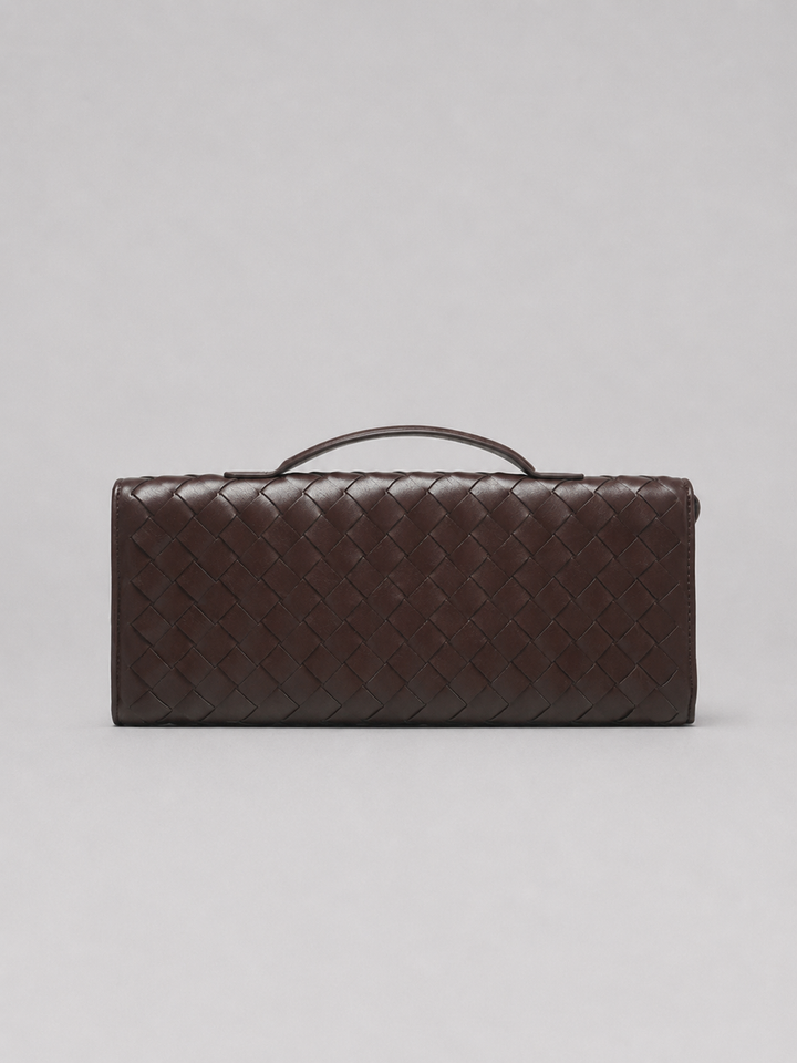 Eulalie | Woven Clutch with Gold Knot