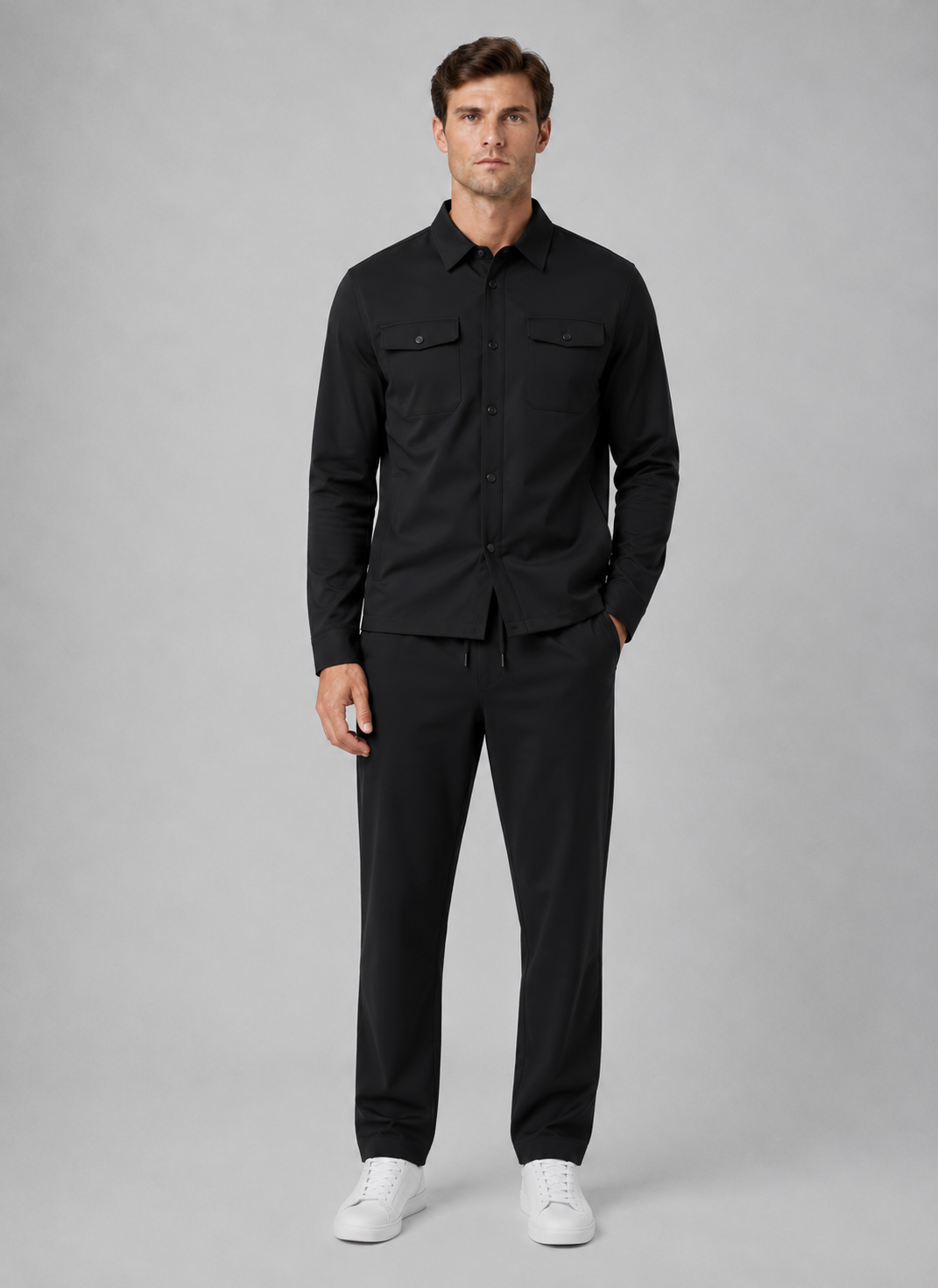 Finnian | Overshirt Set with Drawstring Pants