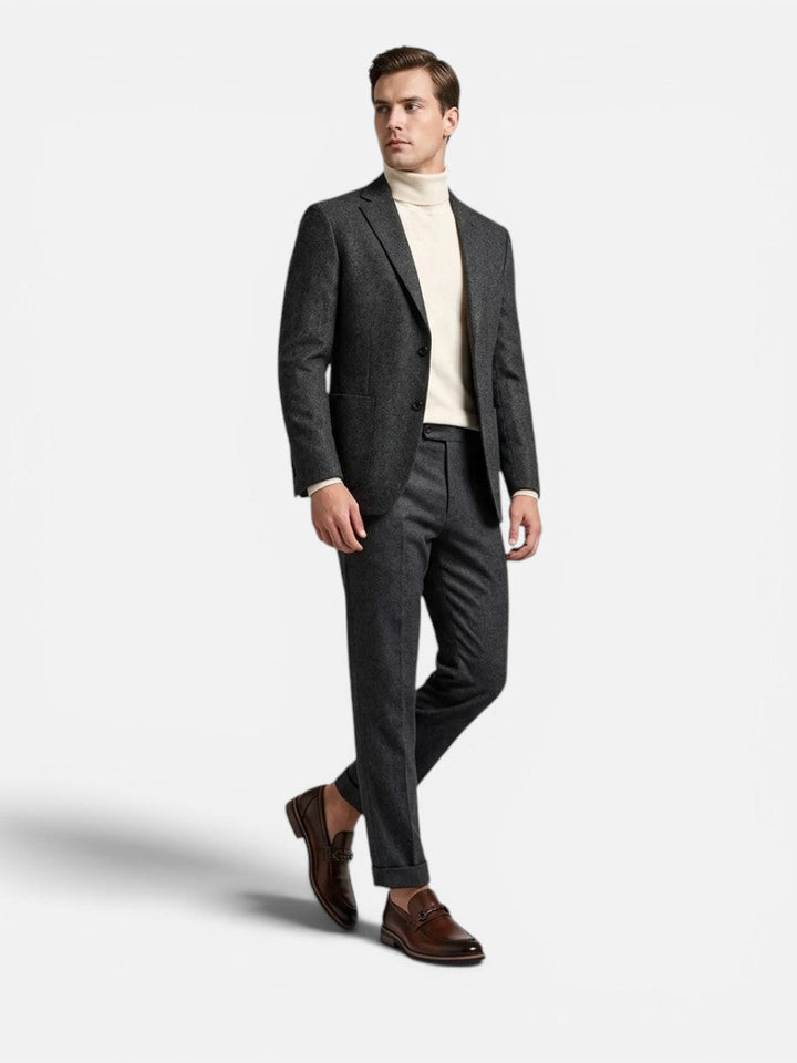 Miles | Polished Brown Loafers with Slip-On Comfort Fit