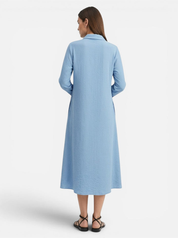 Katarina | Midi Shirt Dress with Button Front