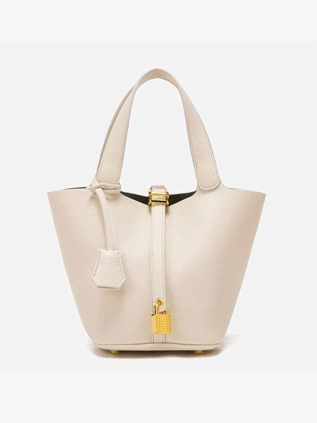Fabienne | Bucket Handbag with Gold Lock Detail