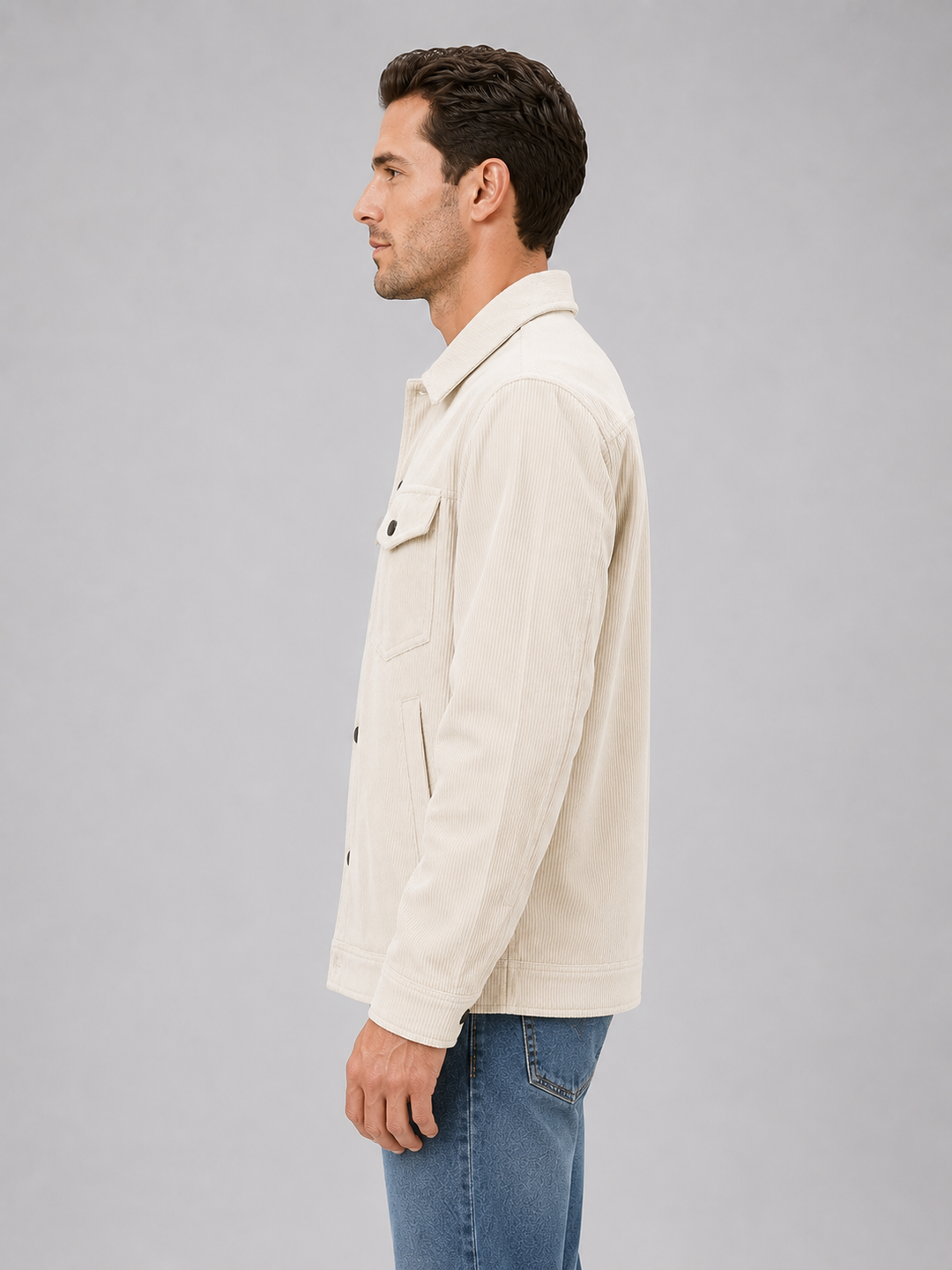 Tristan | Relaxed Overshirt with Snap Button Front