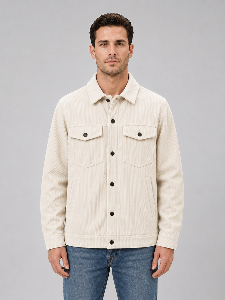 Tristan | Relaxed Overshirt with Snap Button Front