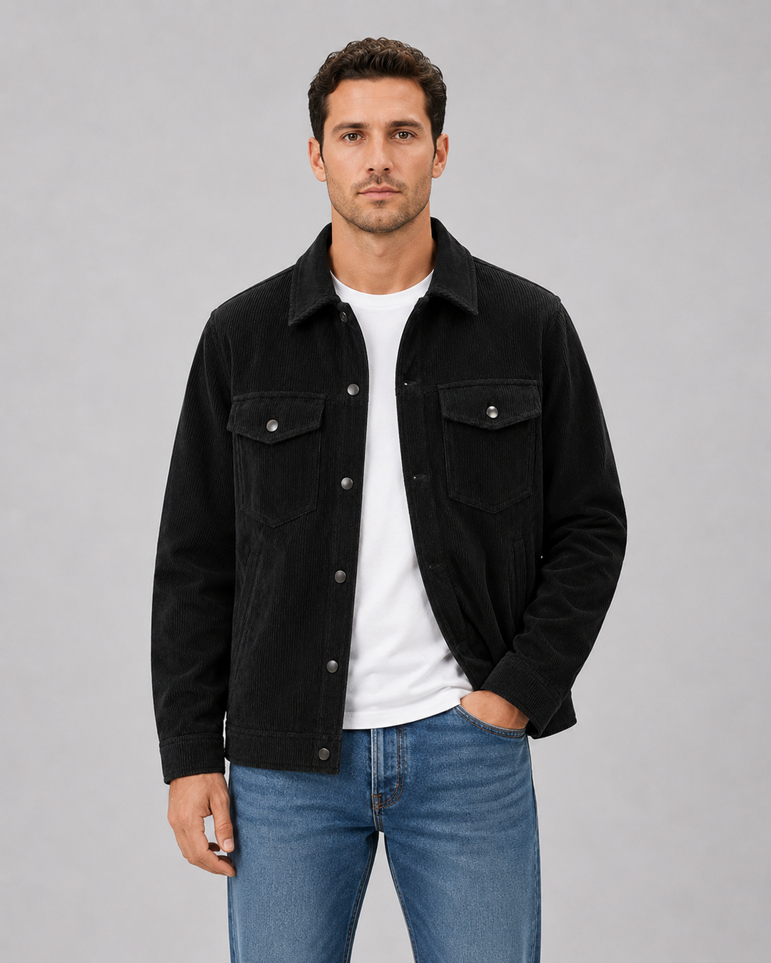 Tristan | Relaxed Overshirt with Snap Button Front