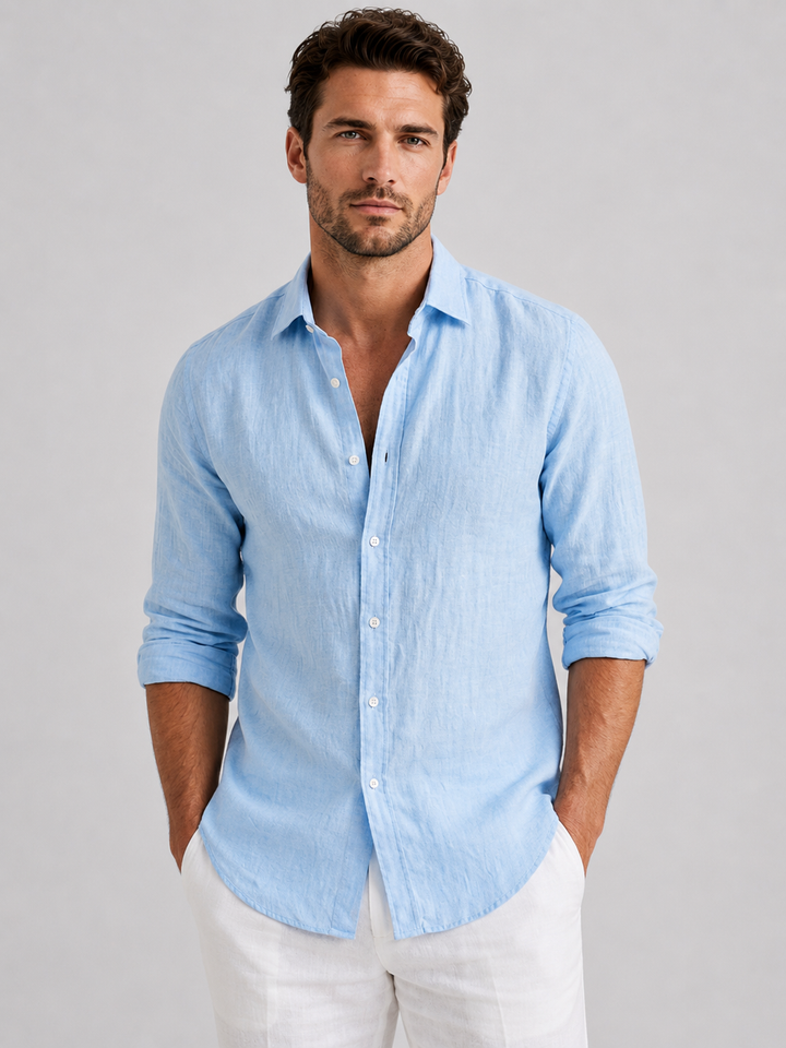 Ronan | Blue Button Shirt