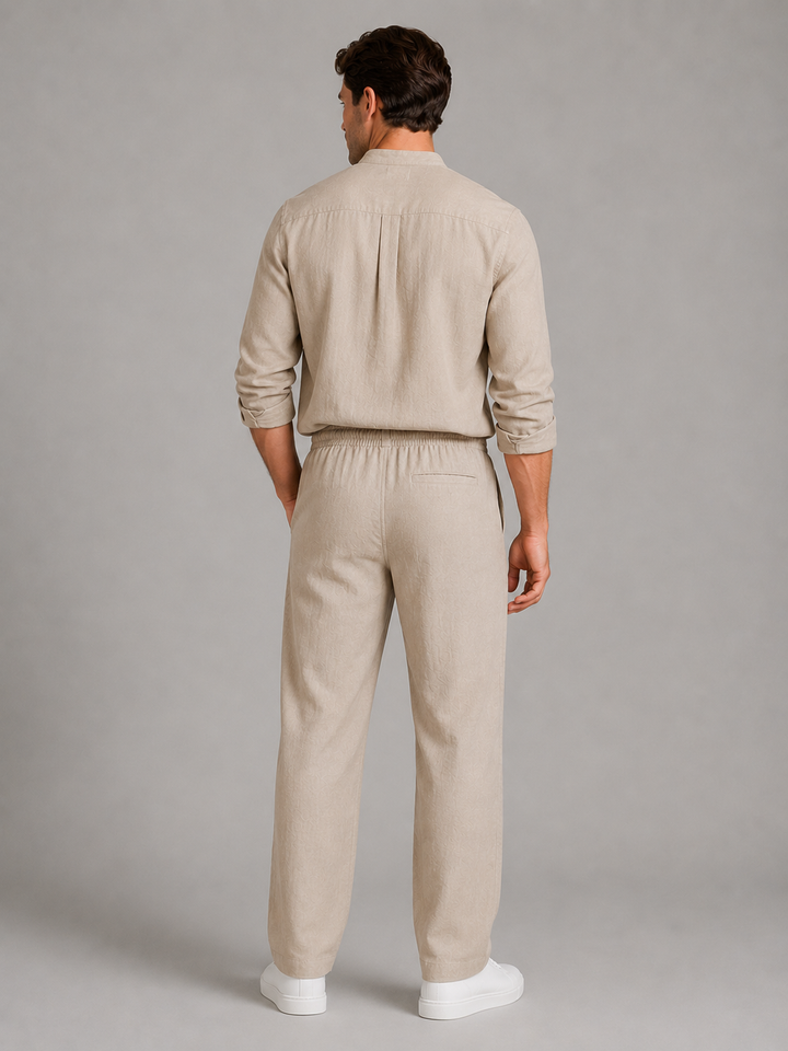 Caspian | Long Sleeve Set with Drawstring Pants