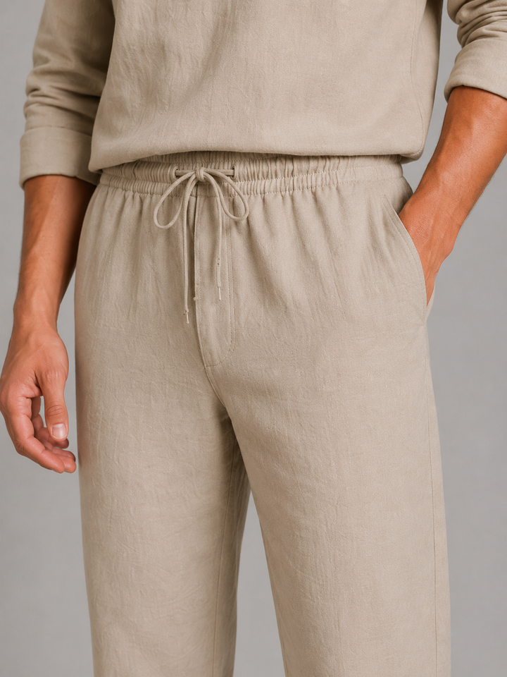 Caspian | Long Sleeve Set with Drawstring Pants