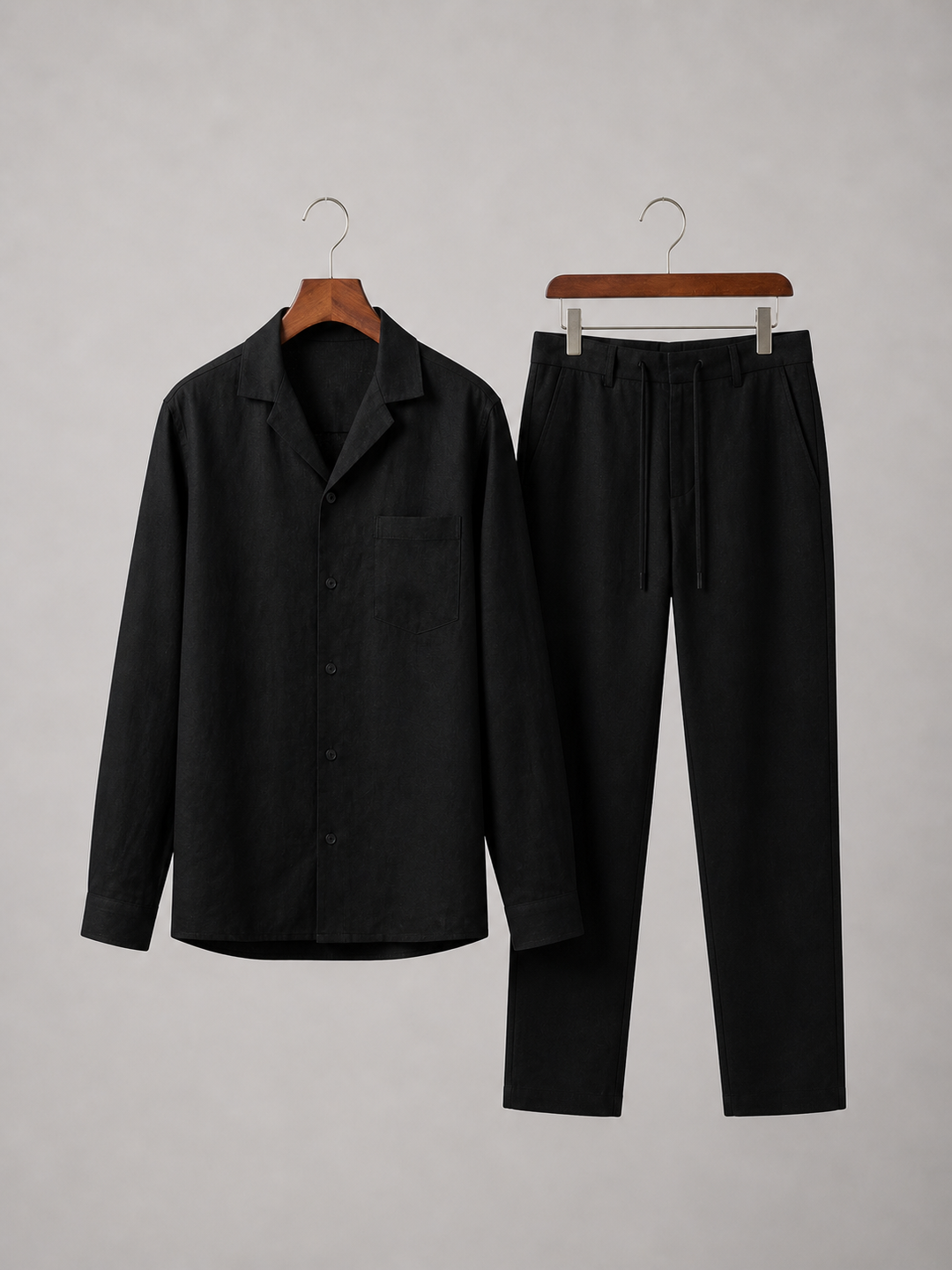 Gideon | Relaxed Shirt and Pants Set with Drawstring
