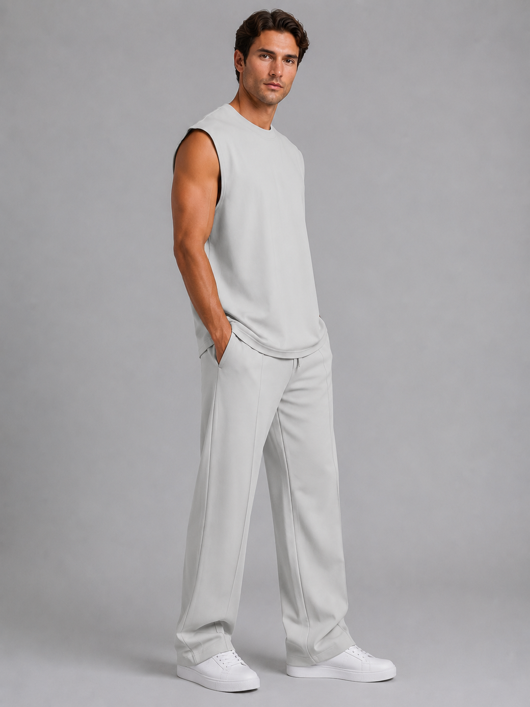 Ivo | Sleeveless Top with Wide Leg Pants