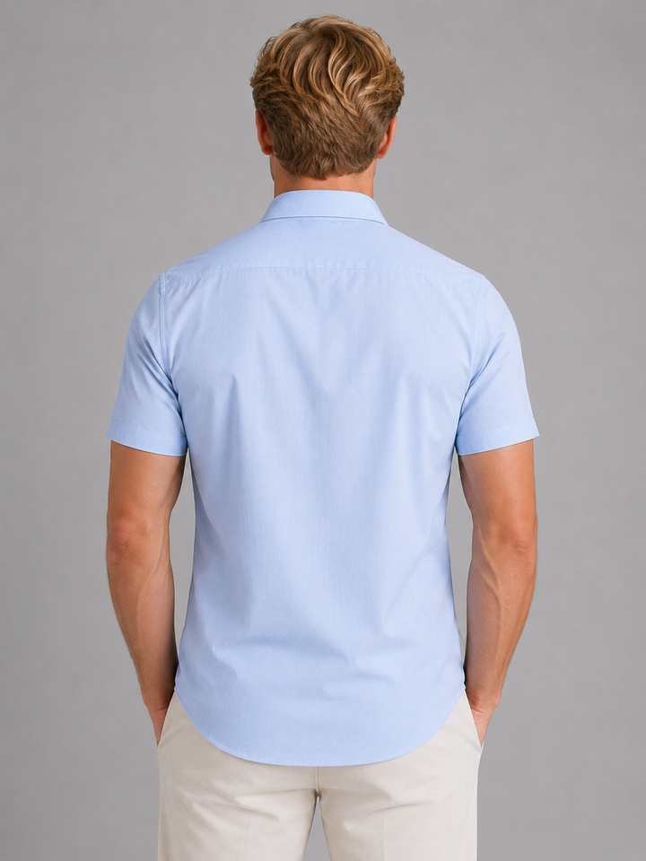 Victor | Slim Fit Short Sleeve Shirt with Button Front