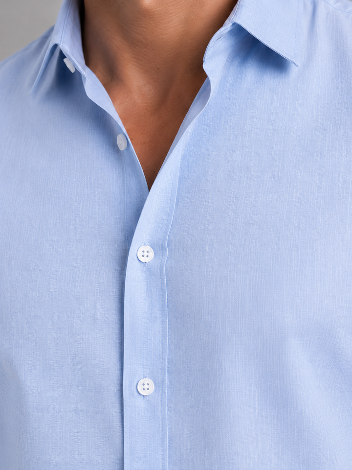 Victor | Slim Fit Short Sleeve Shirt with Button Front