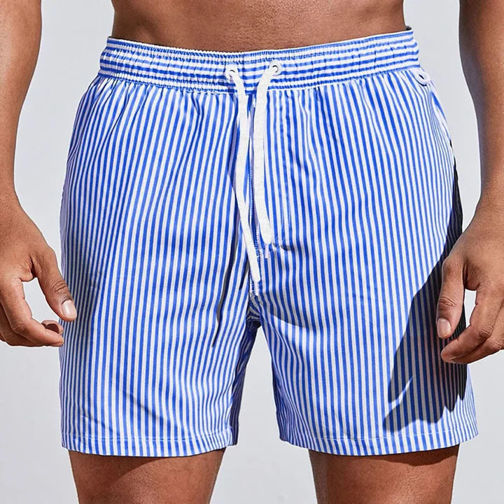 Edmund | Striped Swim Shorts with Quick-Dry Fit
