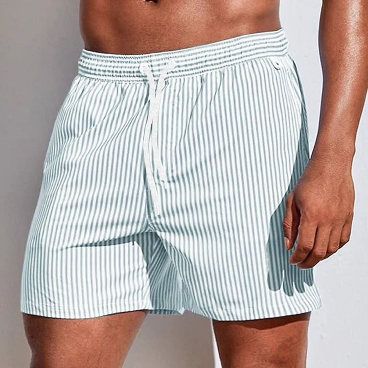 Edmund | Striped Swim Shorts with Quick-Dry Fit