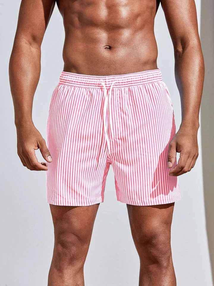 Edmund | Striped Swim Shorts with Quick-Dry Fit