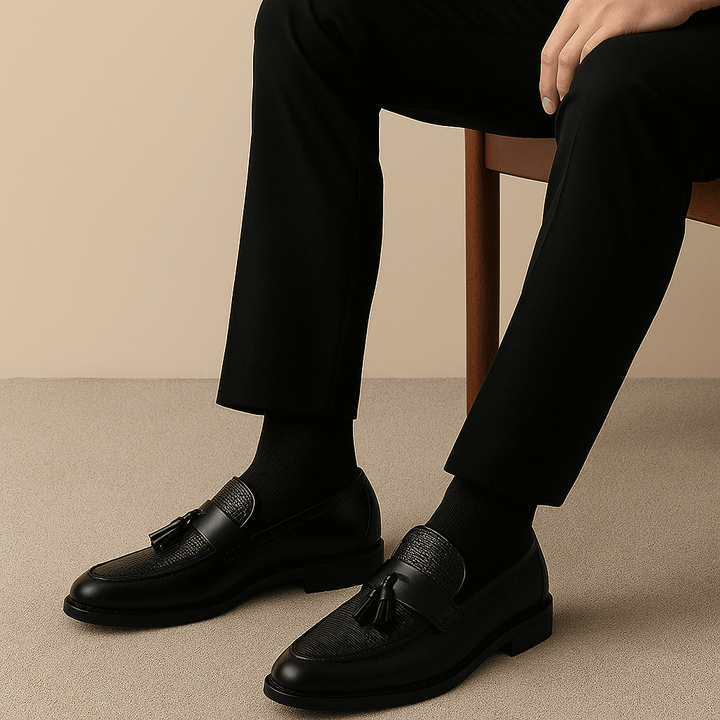 Sawyer | Woven Tassel Loafers with Slip-Ons Smart Casual Shoes