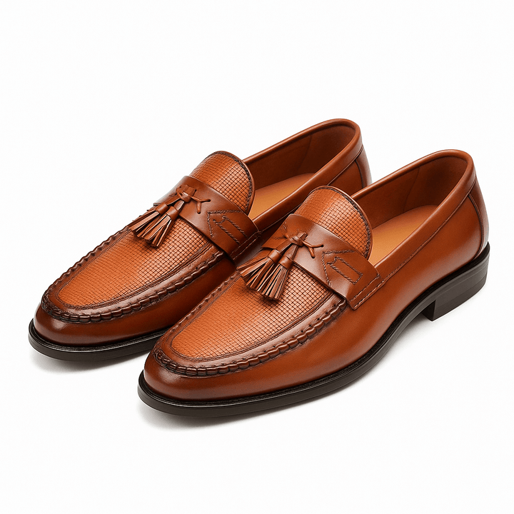 Sawyer | Woven Tassel Loafers with Slip-Ons Smart Casual Shoes