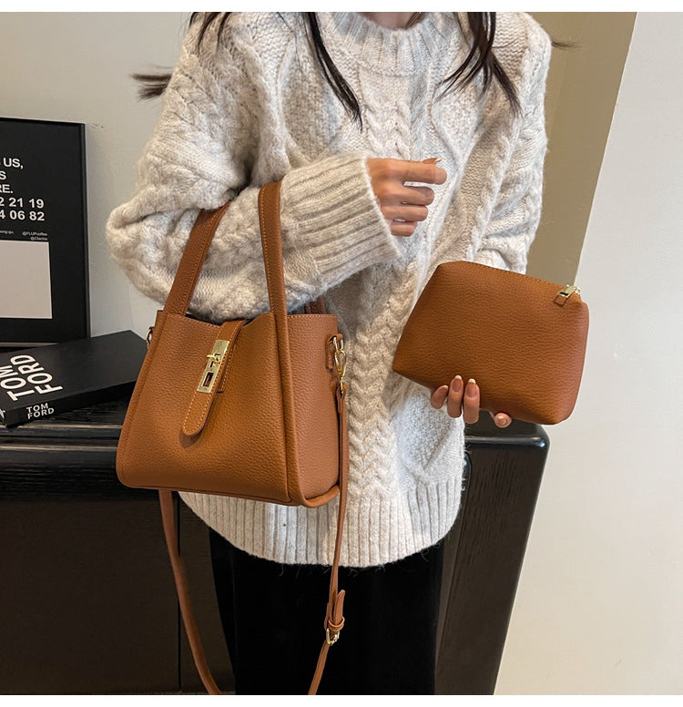 Faustine | Structured Bag with Turn Lock
