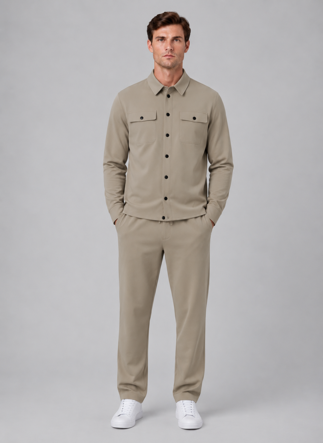 Finnian | Overshirt Set with Drawstring Pants