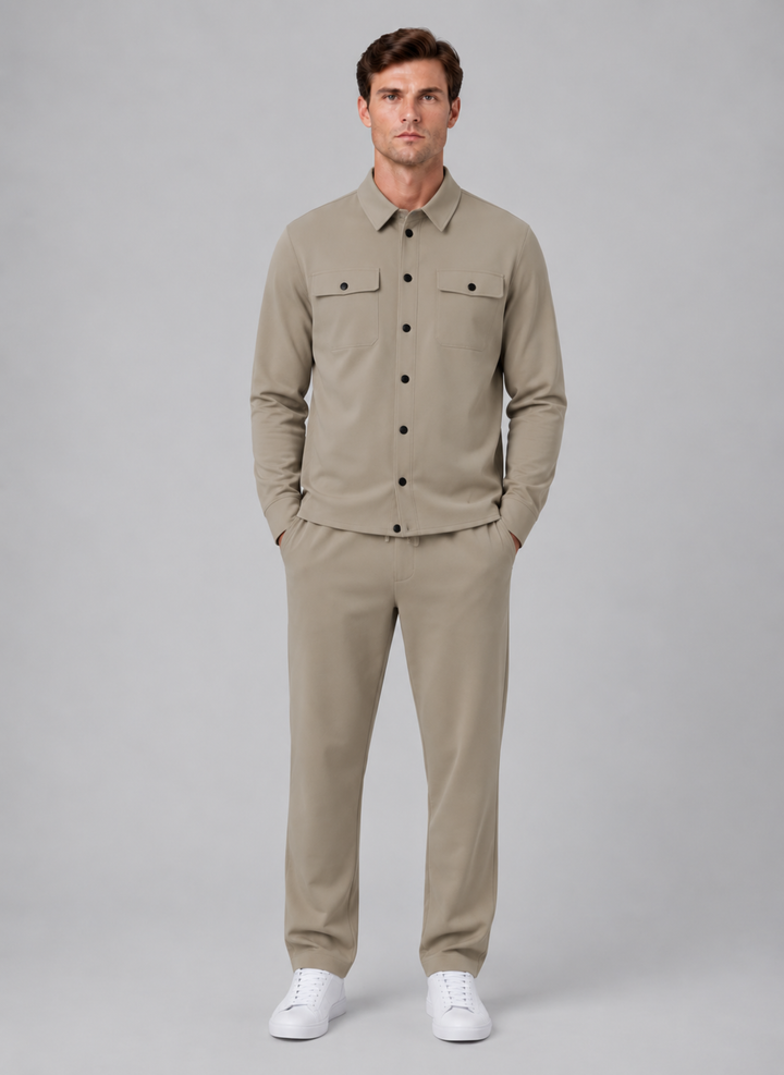 Finnian | Overshirt Set with Drawstring Pants