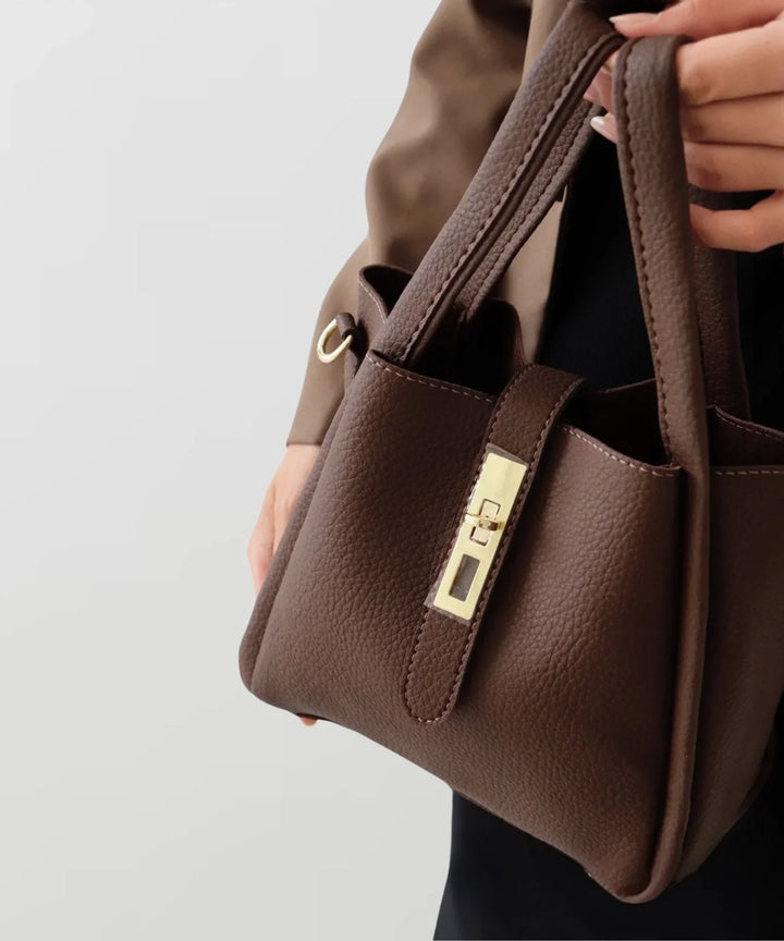 Faustine | Structured Bag with Turn Lock