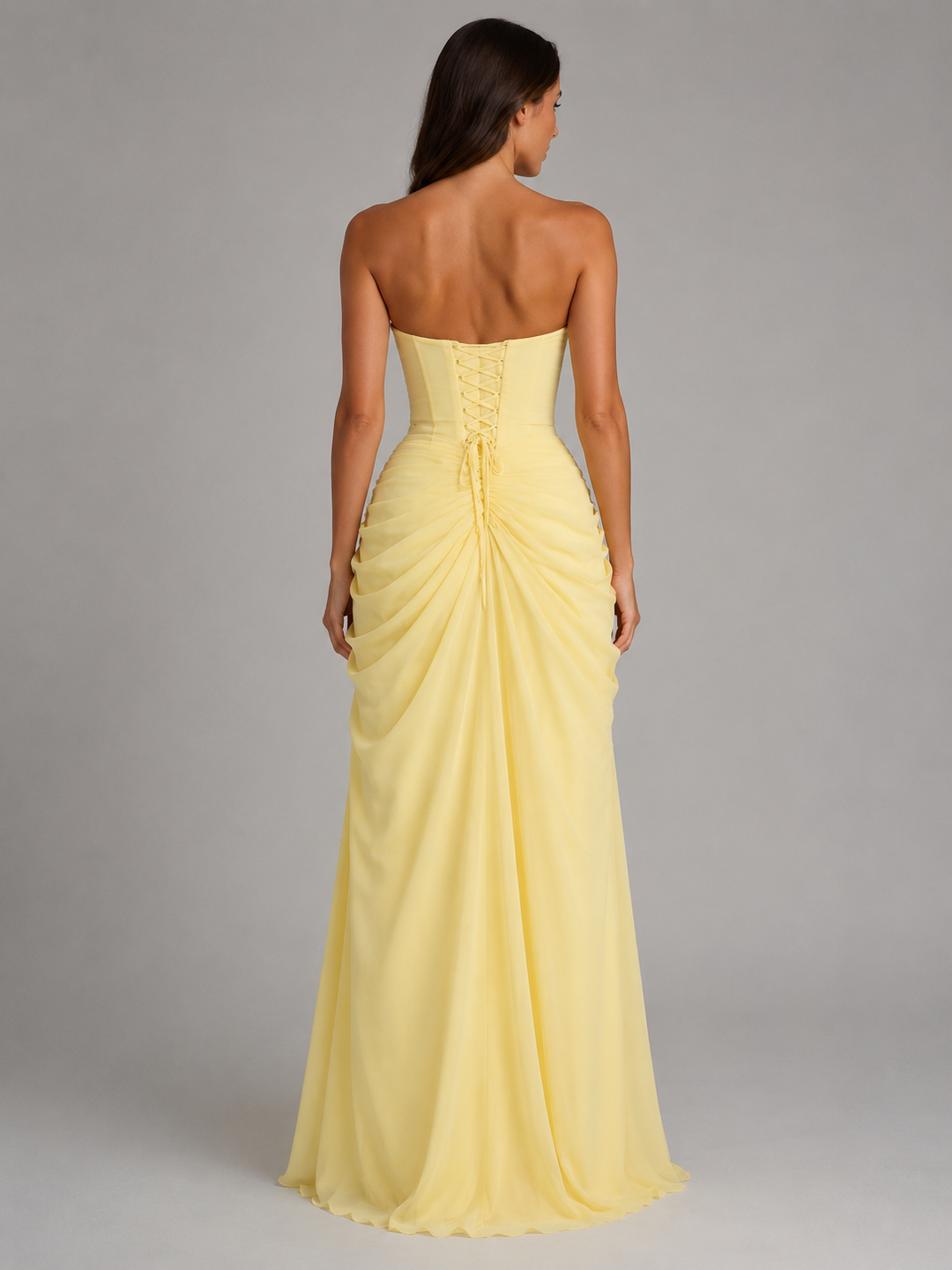 Marguerite | Draped Maxi Dress with Front Split