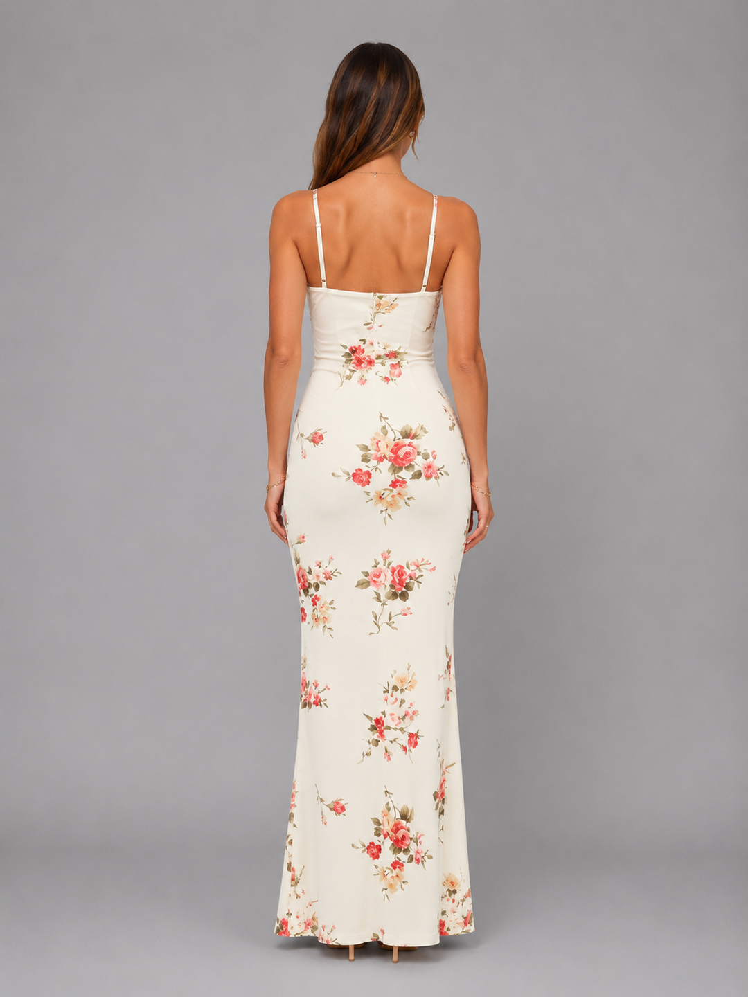 Seraphine | Floral Maxi Dress V Neckline