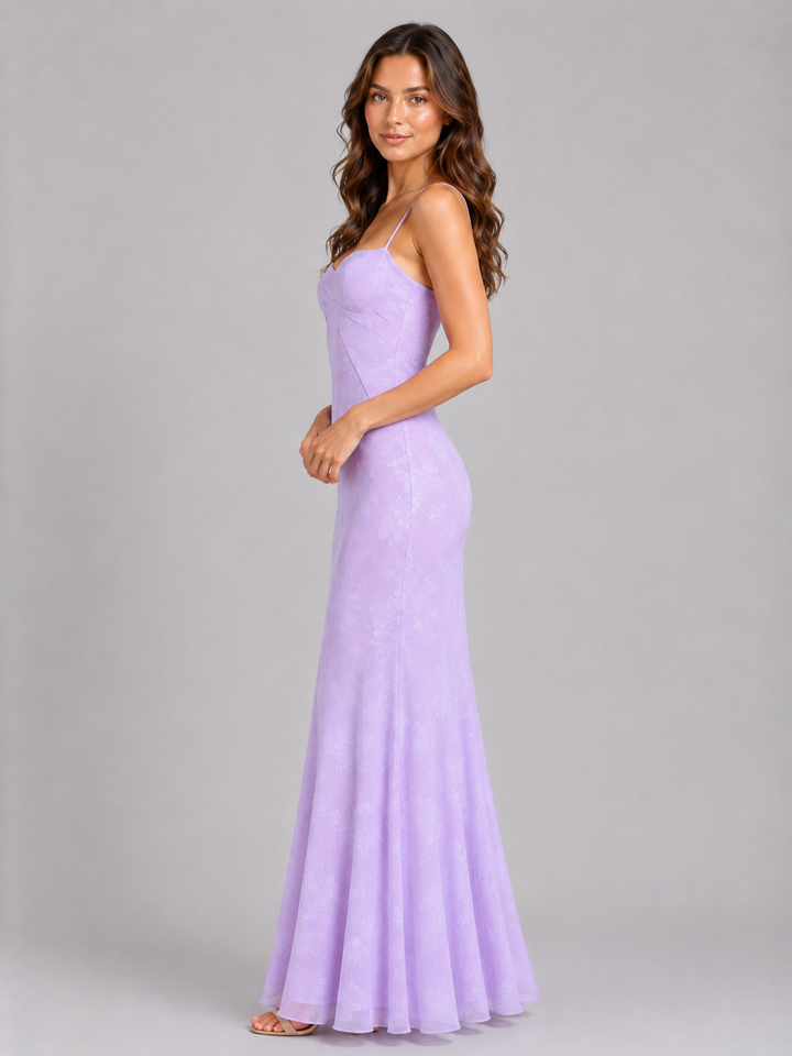 Rosalind | Floral Maxi Dress with Sweetheart Neckline